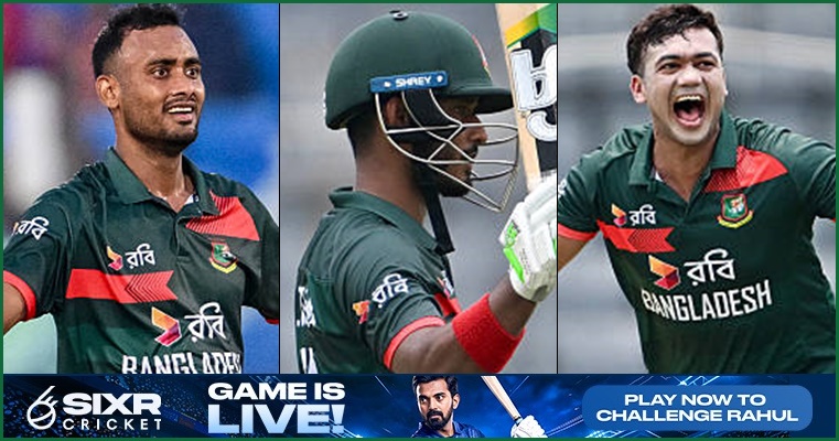 র‍্যাঙ্কিংয়ে তানজিদ-তাসকিন-শরিফুলদের উন্নতি